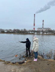 сотрудниками Министерства осуществлено выездное обследование озера ТЭЦ-2 с проведением отбора проб воды из водоема - фото - 4